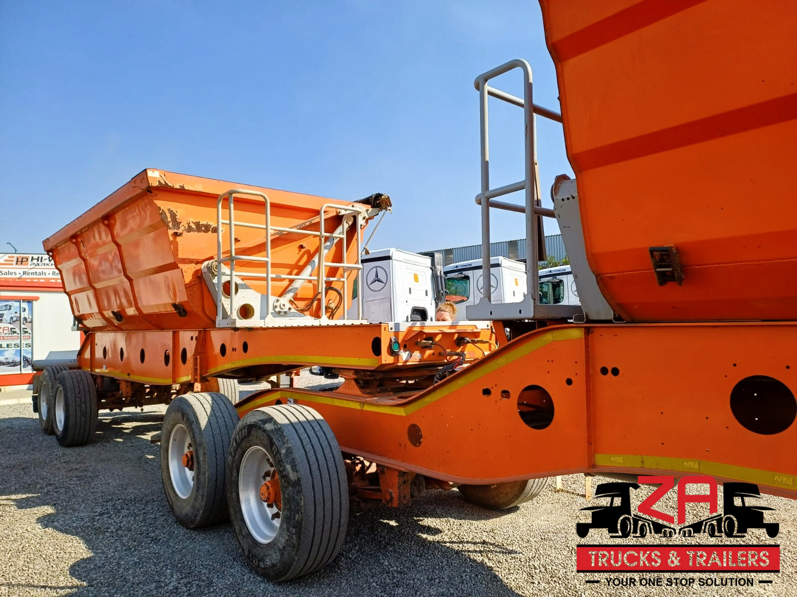 2021 AFRIT 25 CUBE SIDE TIPPER TRAILER #53107